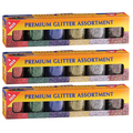 Hygloss Products Premium Glitter Assortment, PK18 37506